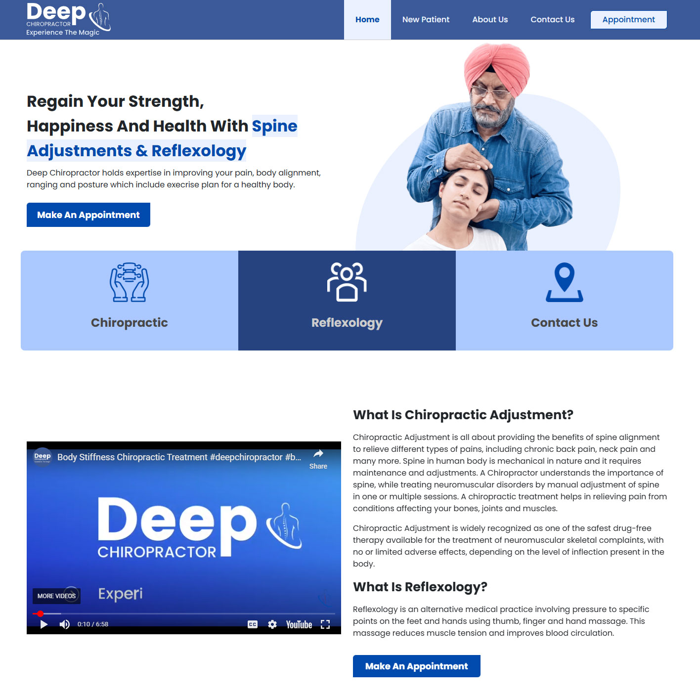 deep-chiropractor-website Deep Chiropractor Website